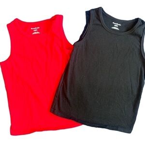 Garanimals Black & Red Sleeveless Tank Tops